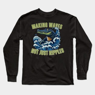 Wave-Maker Alligator Long Sleeve T-Shirt